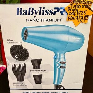 BaBylissPRO Nano Titanium Turbo Xtreme Hair Dryer - Blue